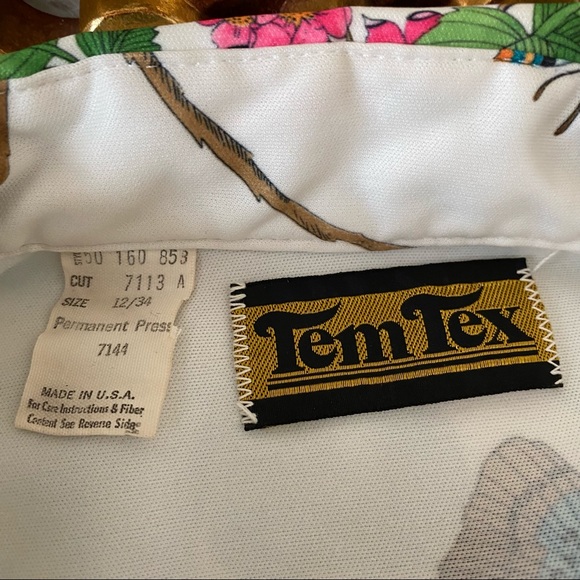 Tem Tex Vintage Button Down Blouse - Picture 7 of 11